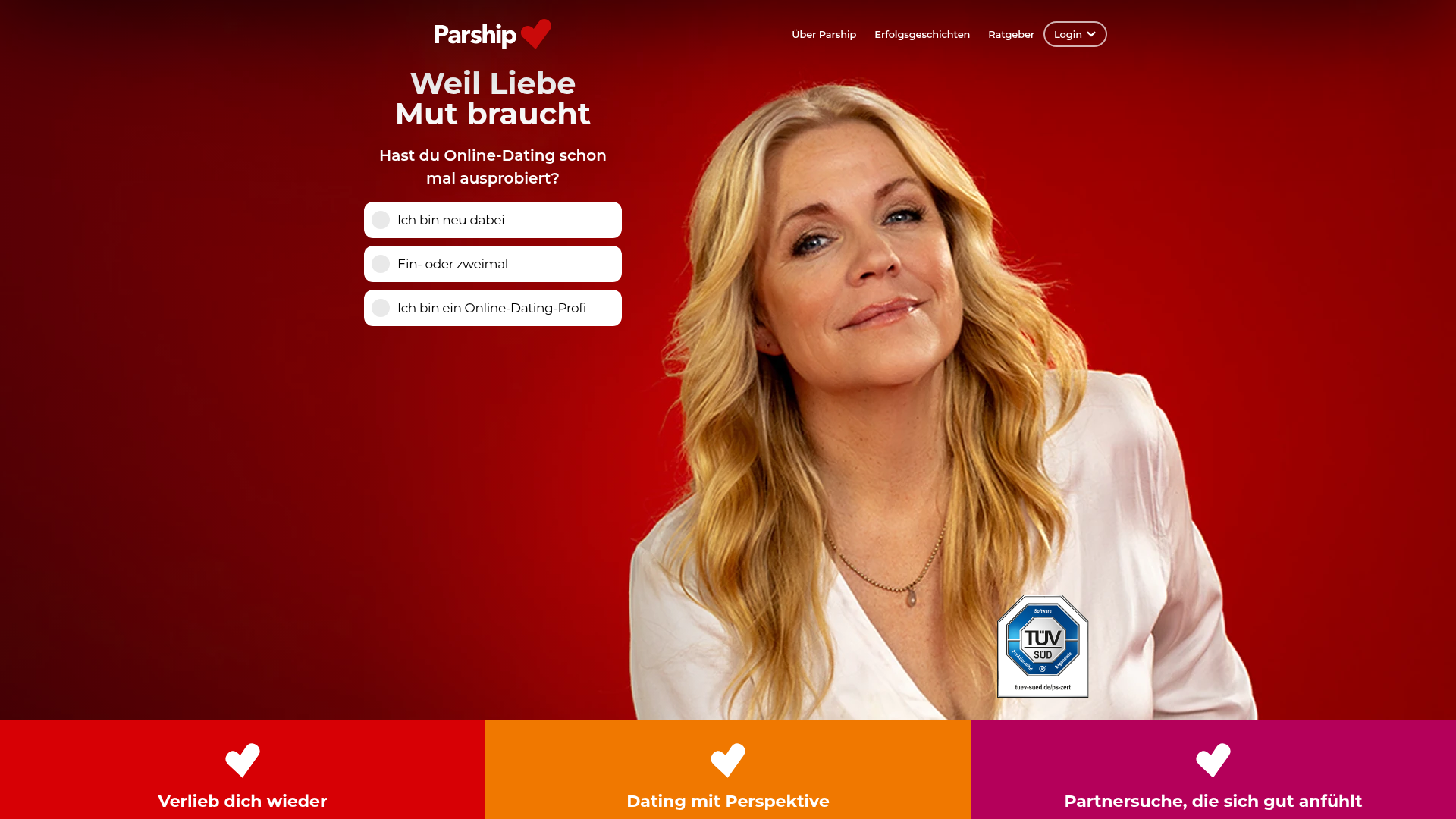 2. Parship Homepage